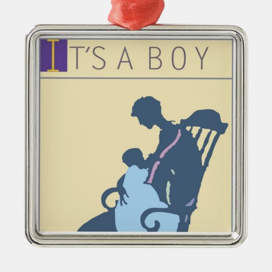<It's a Boy> スティーブのコリアーによって メタルオーナメント (正面)