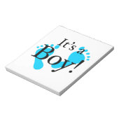 Its a Boy -ベビー、生まれたばかりのお祝い ノートパッド (回転)