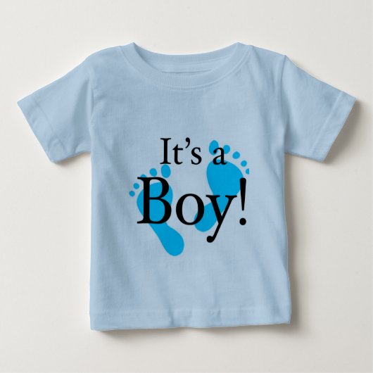Its a Boy -ベビー、生まれたばかりのお祝い ベビーTシャツ (正面)