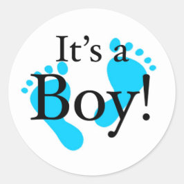 Its a Boy -ベビー、生まれたばかりのお祝い ラウンドシール