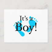 Its a Boy -ベビー、生まれたばかりのお祝い 案内ポストカード (正面)