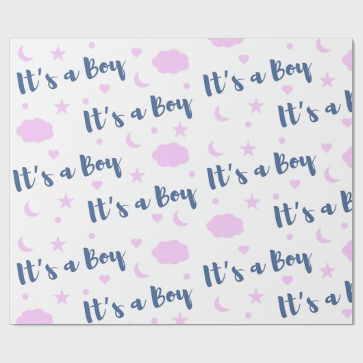 It's A Boy! ラッピングペーパー (フラット)