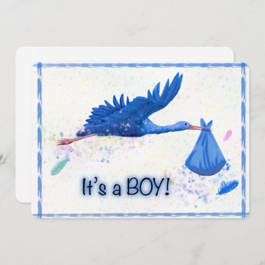 its a boy 招待状 (正面/裏面)