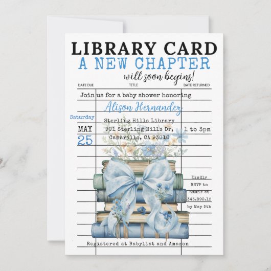 It's a BOY! A New Chapter Begins Invitation 招待状 (正面)