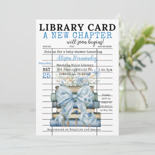 It's a BOY! A New Chapter Begins Invitation 招待状 (スタンド正面)