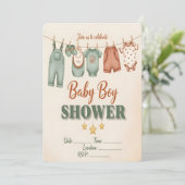 It's a Boy! Baby Boy Shower Invitation 招待状 (スタンド正面)