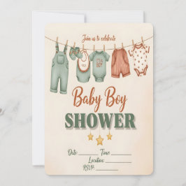 It's a Boy! Baby Boy Shower Invitation 招待状