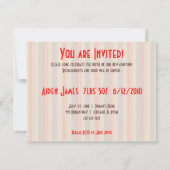 It's a Boy Baby Shawer招待状 招待状 (裏面)