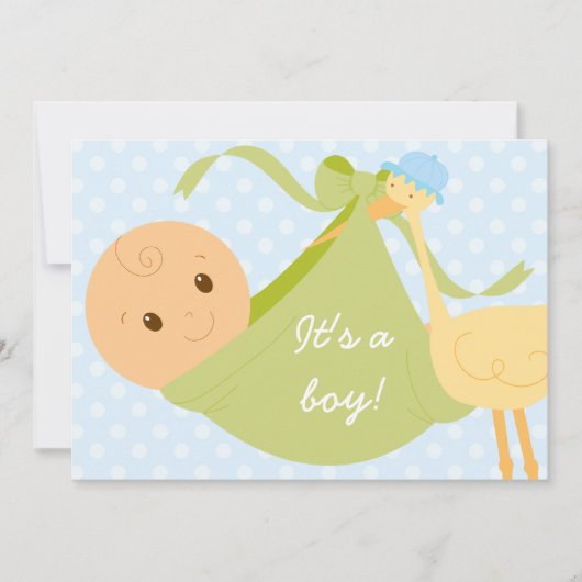 It's A Boy Baby Shawer招待状 招待状 (正面)