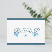 It's A Boy Baby Shawer RSVP Card（少年用ベビーシャワーRSVPカード (スタンド正面)