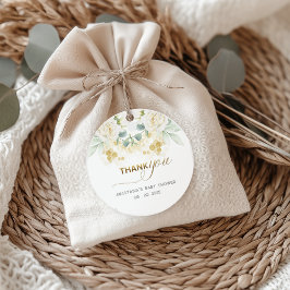 It's A Boy Baby Shower -金ゴールドバルーン&緑 フェイバータグ