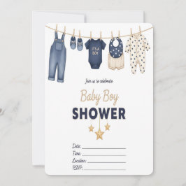 It's a Boy Baby Shower Invitation  招待状