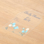 It's a Boy Baby shower Invitation Card 15 アクリル招待状 (レイダウン)