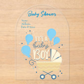 It's a Boy Baby Shower Invitation Card 21 アクリル招待状 (正面)