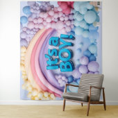 It's a Boy Balloon Arch Backdrop タペストリー (インサイチュ)