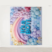 It's a Boy Balloon Arch Backdrop タペストリー (正面)