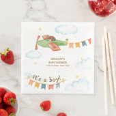 It's A Boy Bear Airplane Sky Baby Shower (インサイチュ)