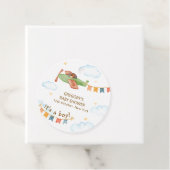 It's A Boy Bear Airplane Sky Baby Shower  フェイバータグ (インサイチュ)