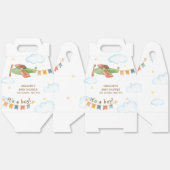 It's A Boy Bear Airplane Sky Baby Shower フェイバーボックス (見開き)