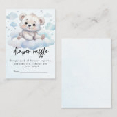It's a boy bearly wait woodland baby bear shower エンクロージャーカード (正面/裏面)