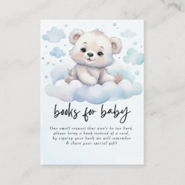 It's a boy bearly wait woodland baby bear shower エンクロージャーカード