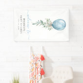 It's A Boy Blue Balloon Baby Shower Welcome 横断幕 (インサイチュ)