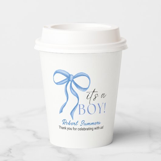 It's a Boy Blue Ribbon 紙コップ (裏面)