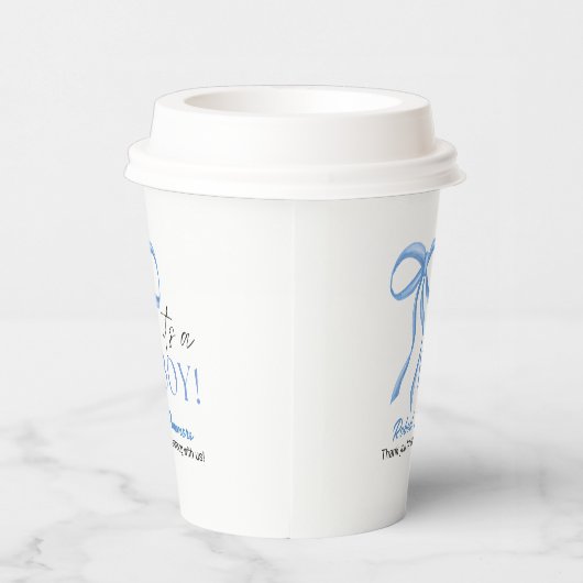 It's a Boy Blue Ribbon 紙コップ (右)