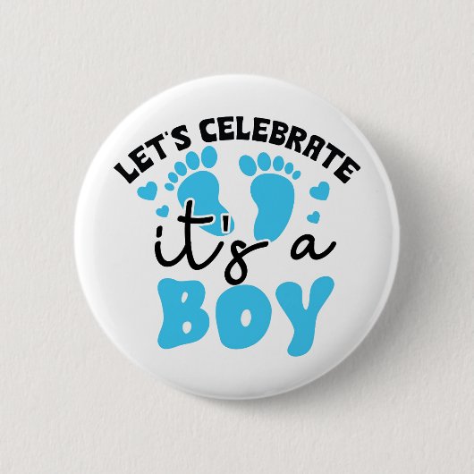 It's a Boy Celebration Button 缶バッジ (正面)