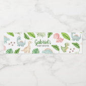 It's a Boy Dinosaur Baby Shower  ペットボトルラベル (シングルラベル)