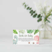 It's a Boy Dinosaur Baby Shower Books for Baby エンクロージャーカード (スタンド正面)