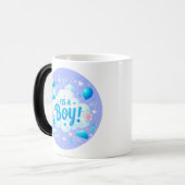"It's a Boy!" Magic Heat-Reveal Mug – PC design モーフィングマグカップ (正面左)