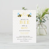 It's a Boy Meant To Bee Quote Funny 2 Bees In Love 案内状 (スタンド正面)