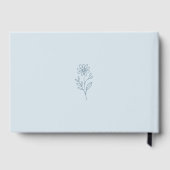 It's A Boy! Minimalism Pastel Blue Baby Shower ゲストブック (裏面)