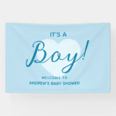 Its a Boy Modern Baby Shower 横断幕 (横)