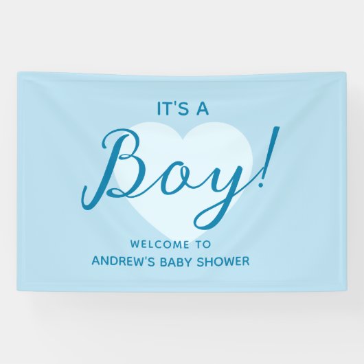 Its a Boy Modern Baby Shower 横断幕 (横)