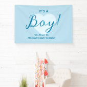 Its a Boy Modern Baby Shower 横断幕 (インサイチュ)