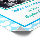 It's a Boy, Pregnancy Announcement Ultrasound Pic ポスター (角)