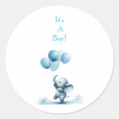 It's A Boy! Sticker ラウンドシール (正面)