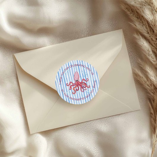 It's a Boy Under the Sea thank you ラウンドシール