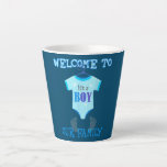 Its A Boys Baby Showerパーティーニュースベビーギフトパパ カフェラテマグ<br><div class="desc">その男の子の赤ちゃんシャワーパーティーニュースベビーギフトパパママのギフト。感謝祭の日，クリスマスの日，母の日，父の日， 7月4日， 1776独立日，パパの日，ハロウィーンの日，パトリックの日</div>