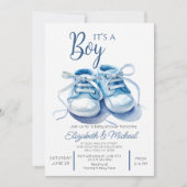 Its A Boys Theme Baby Shower Invitation 招待状 (正面)