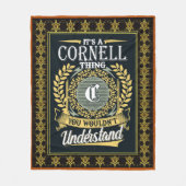 It's A Cornell Thing You Couldn't Understand フリースブランケット (正面)