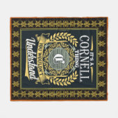 It's A Cornell Thing You Couldn't Understand フリースブランケット (正面(横))