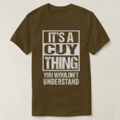 It's A Cuy Thing You Wouldn't Understand Guinea Pi Tシャツ (デザイン正面)