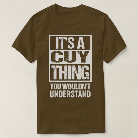 It's A Cuy Thing You Wouldn't Understand Guinea Pi Tシャツ (デザイン正面)