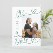 It's A Date Photo Sage Green Wedding Save The Date セーブザデート (スタンド正面)