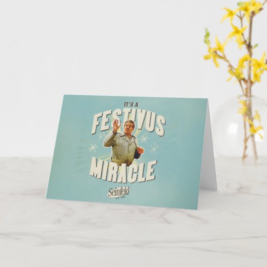 It's a Festivus Miracle カード (黄色い花)