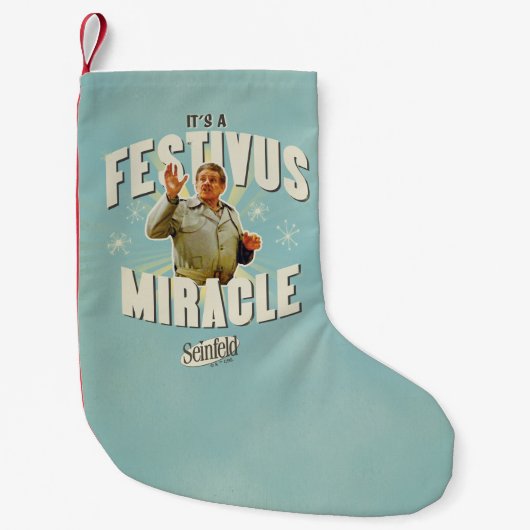 It's a Festivus Miracle スモールクリスマスストッキング (正面)