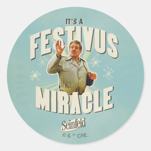 It's a Festivus Miracle ラウンドシール (正面)